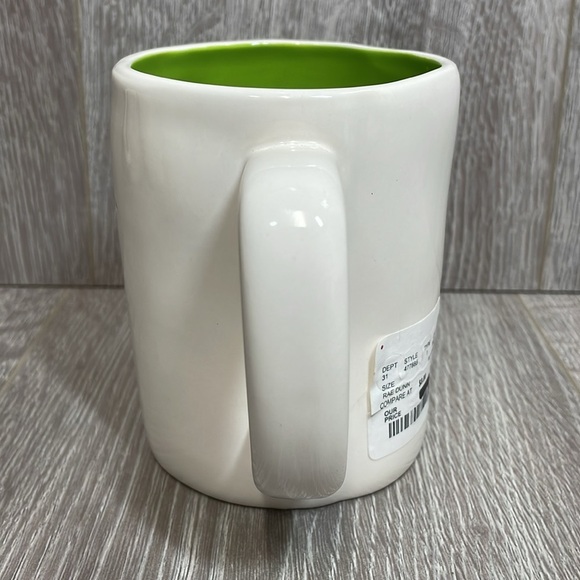 NWT Rae Dunn “SNOOZE.” Typewriter Typed Ceramic Coffee Tea Mug Green - Picture 4 of 6